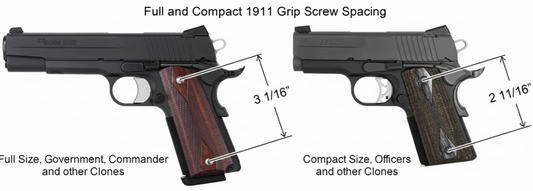 1911 Grip Screw Spacing Explained (And Why It Matters)