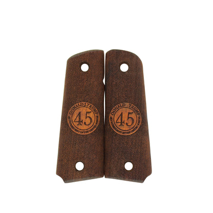 URAY 1911 Full Size Super Quality 45 Trump Wood Pistol Grips