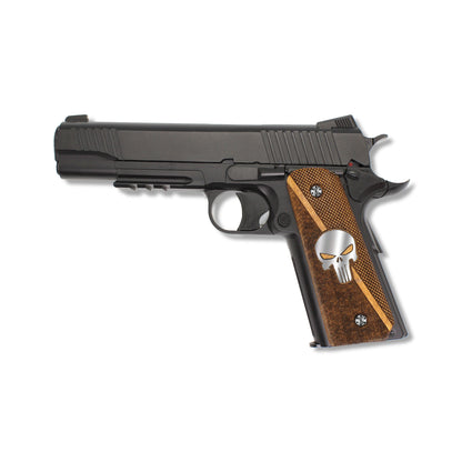 URAY 1911 Full Size Super Quality CNC/Handcrafted hybrid Punisher Profile Wood Pistol Grips